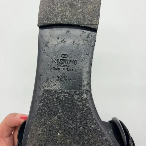 Valentino Garavani Rose Edition Atelier Leather Slides - Picture 7 of 7